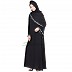 Nida abaya- umbrella sleeves with hand embroidery work Nida abaya- umbrella sleeves with hand embroidery work